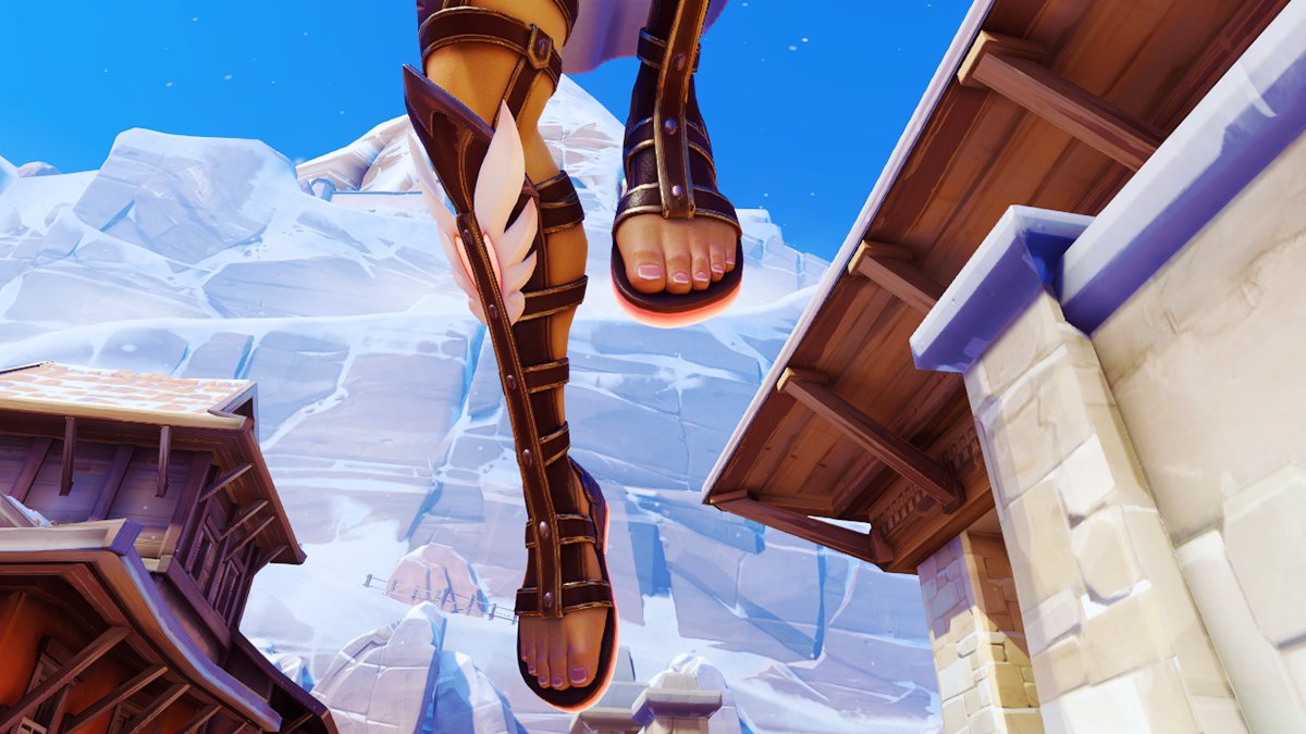 Wow, check out those… sandals…