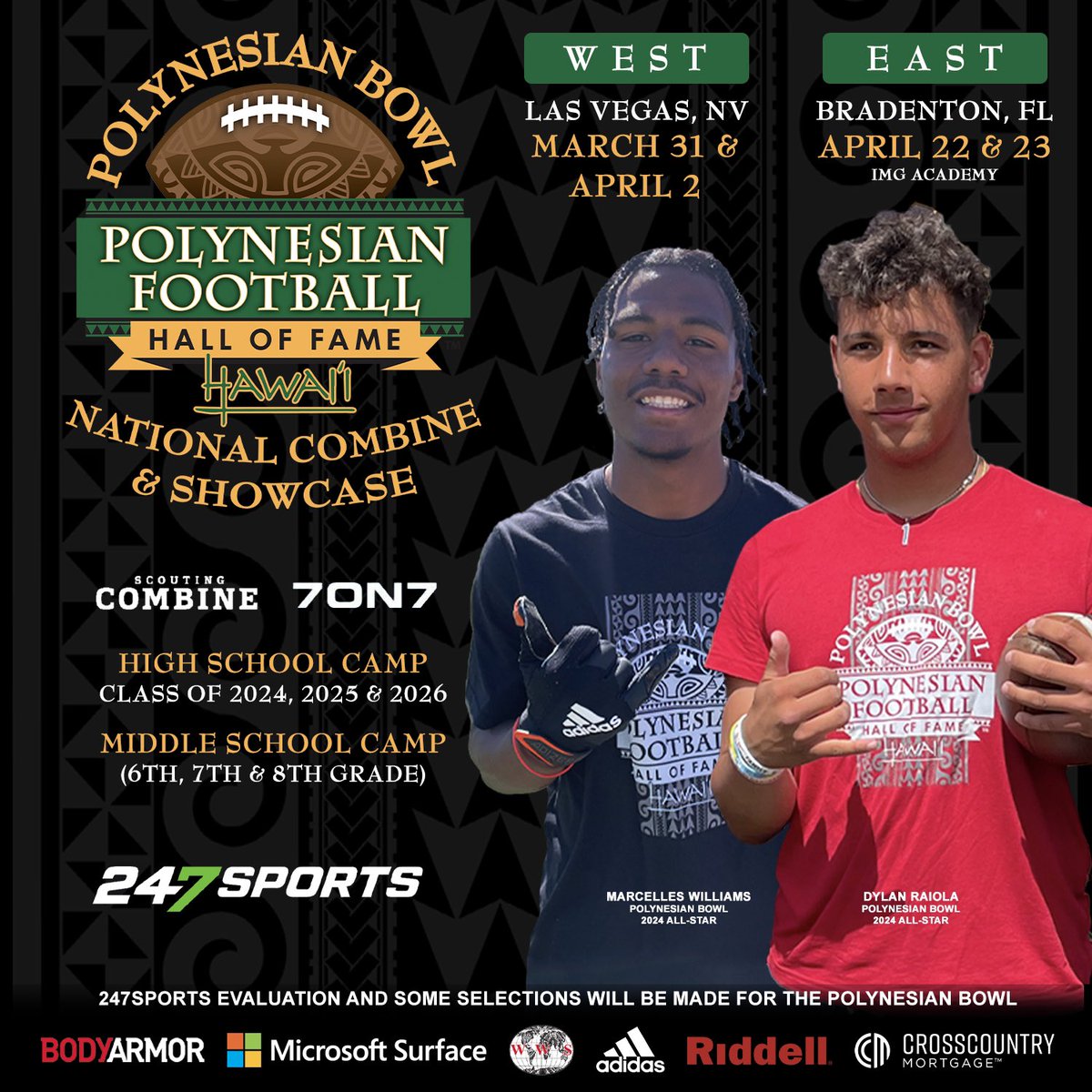 _jacksonbrooks's tweet image. I am excited to say I will be attending the Polynesian Bowl National Combine in Las Vegas! Jackson Brooks C/O 2024 DE, 6’1 200lbs. @polynesiabowl @BrandonHuffman @bangulo @SWiltfong247 @Mansell247 @GDHSpartans
