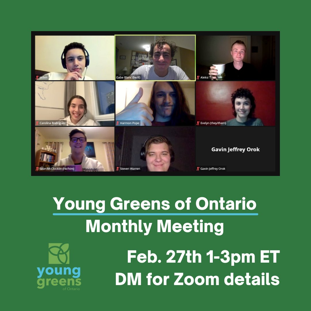 YGOntario's tweet photo. We are so back 😎 Come join us on Monday to talk about a new constitution, as well as how to help promote housing policy initiatives like Bills 44 &amp; 45. https://t.co/rbz66tGWfM