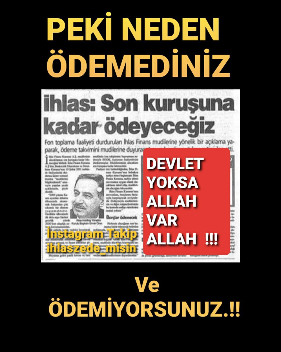 HaticeAksakalA1's tweet photo. Maalesef #ihlasfinans ta 70 000 kişiyi dolandıran #EnverÖren insanların duasının yerine bedduasını alıyor. Kul hakkı ile gitti. Yattığı yer cehennem çukuru olsun kaç kişinin yuvasını dağıttı hac umre kefen parasını ödemedi #İhlaszedelerUyarıyor https://t.co/6OWdgIzuzo