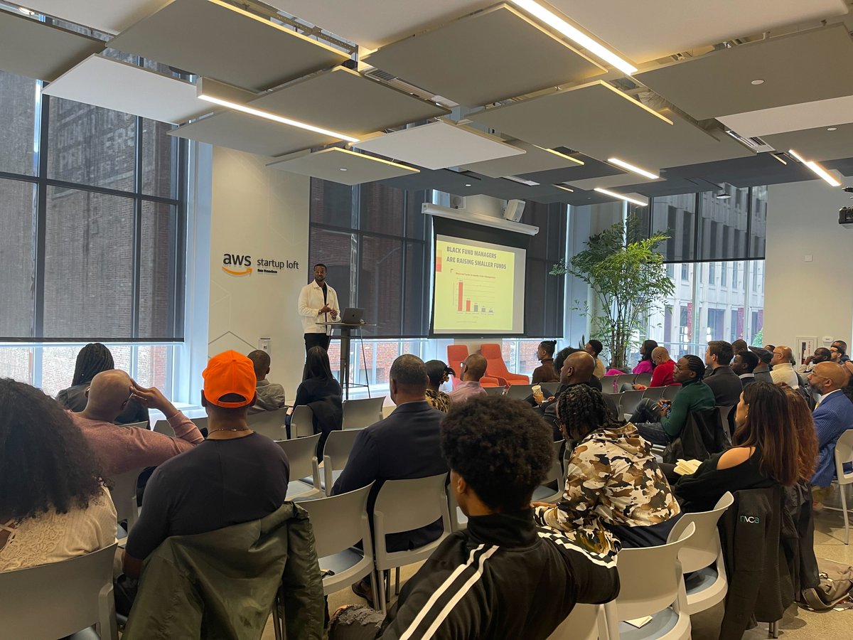 AWSstartups's tweet photo. Samer Yousif, Interim CEO of @BLCKVC kicks off The State of Black Venture Report launch event at the AWS San Francisco #StartupLoft with key findings. "More funding went to Hispanic owned companies over Black owned companies."
Download full report: https://t.co/9aPWfD0YoI https://t.co/AclYLlAo8v