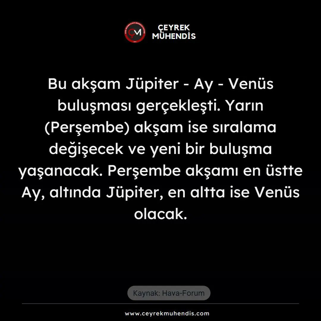 Daha fazla bilgi için sağa kaydırın. 👉🏻 #Venüs #Jüpiter #Ay