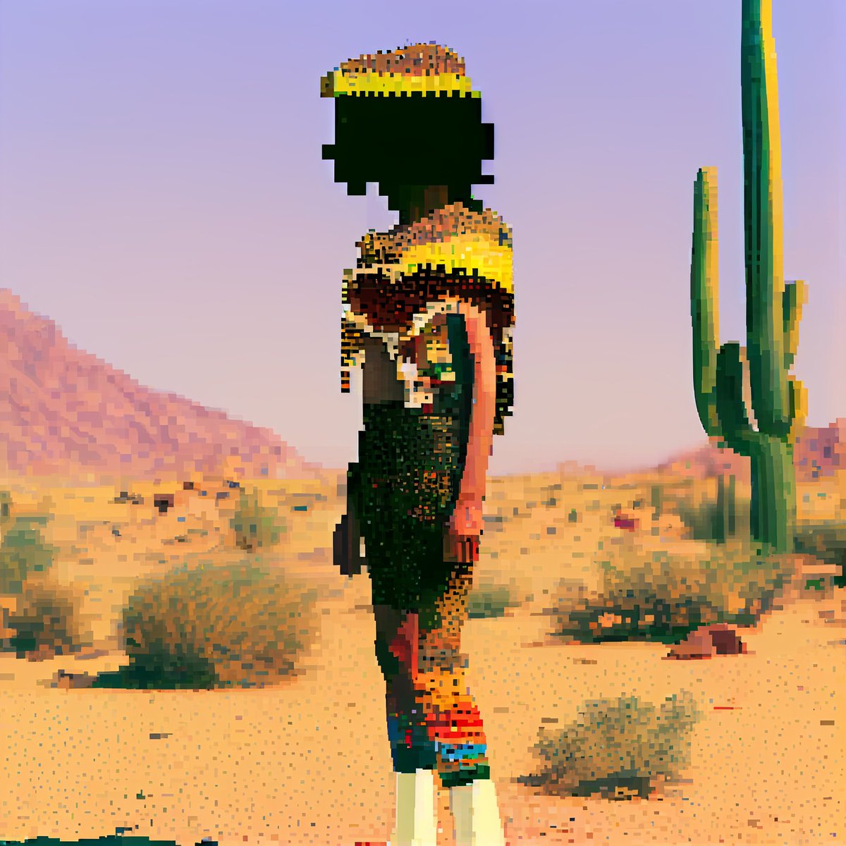 ayenwhyay's tweet image. a walk in the desert