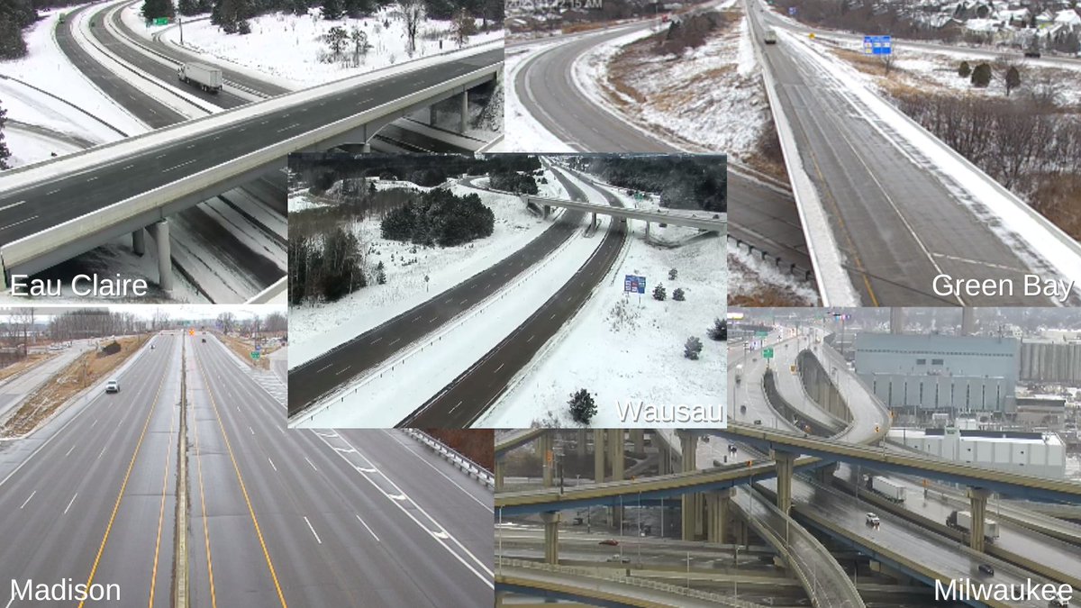 Wisconsin DOT on Twitter "WisDOT traffic cameras show various weather