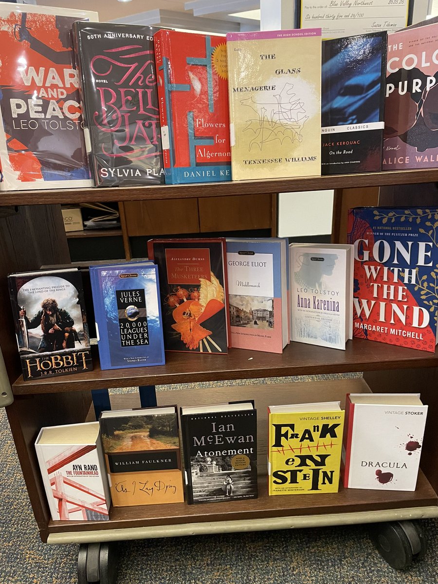bvnwlibrary's tweet photo. Thanks to our BVEF grant,the first shipment of our new Classics has arrived! Come and see what’s new. @bvlibraries @BVNWMrOdle @BVNW_Huskies @bvnwlibrary @BVEdFoundation https://t.co/WUVSWDPFvN