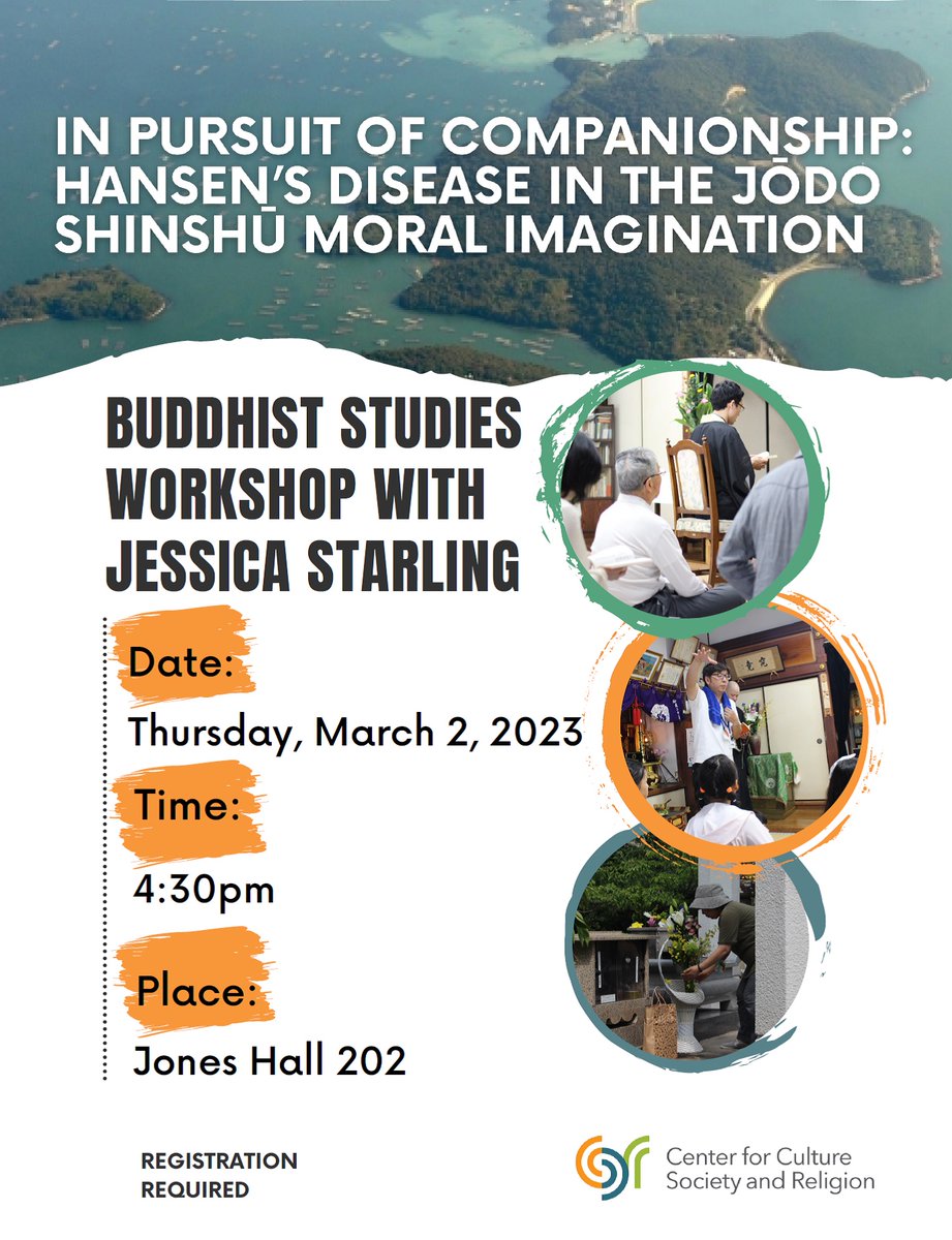 bryandaniellowe's tweet photo. Very excited to welcome Jessica Starling (@JStar_2000) to Princeton next Thursday (3/2) to speak about her new research on Buddhist activism and Hansen's disease in Japan. If you happen to be anywhere vaguely in the area of central NJ, please join us: https://t.co/oJZvQb1sCm https://t.co/l1Oslmg636