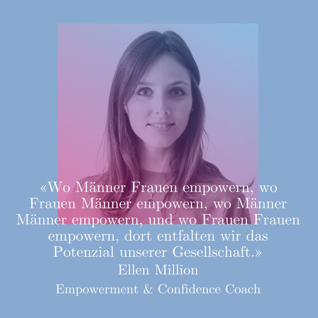 Wo Männer Frauen empowern, wo Frauen Männer empowern, wo Männer Männer empowern, und wo Frauen Frauen empowern, dort entfalen wir das Potenzial unserer Gesellschaft.

So schön gesagt, Ellen. Danke dir dafür!

 #BetterTogether #diversity #genderequality
