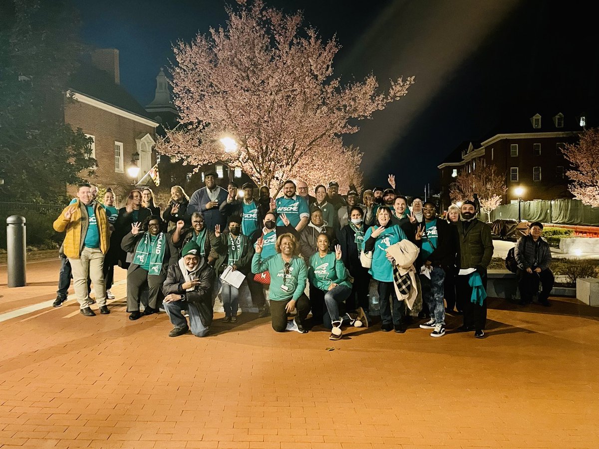 We had a great Higher Education Lobby Night this past Monday! 💪 We spoke with our legislators about improving working conditions, including health/safety measures and telework policies, raising wages to reflect the rising cost of living, and more. #AFSCMEinAnnapolis