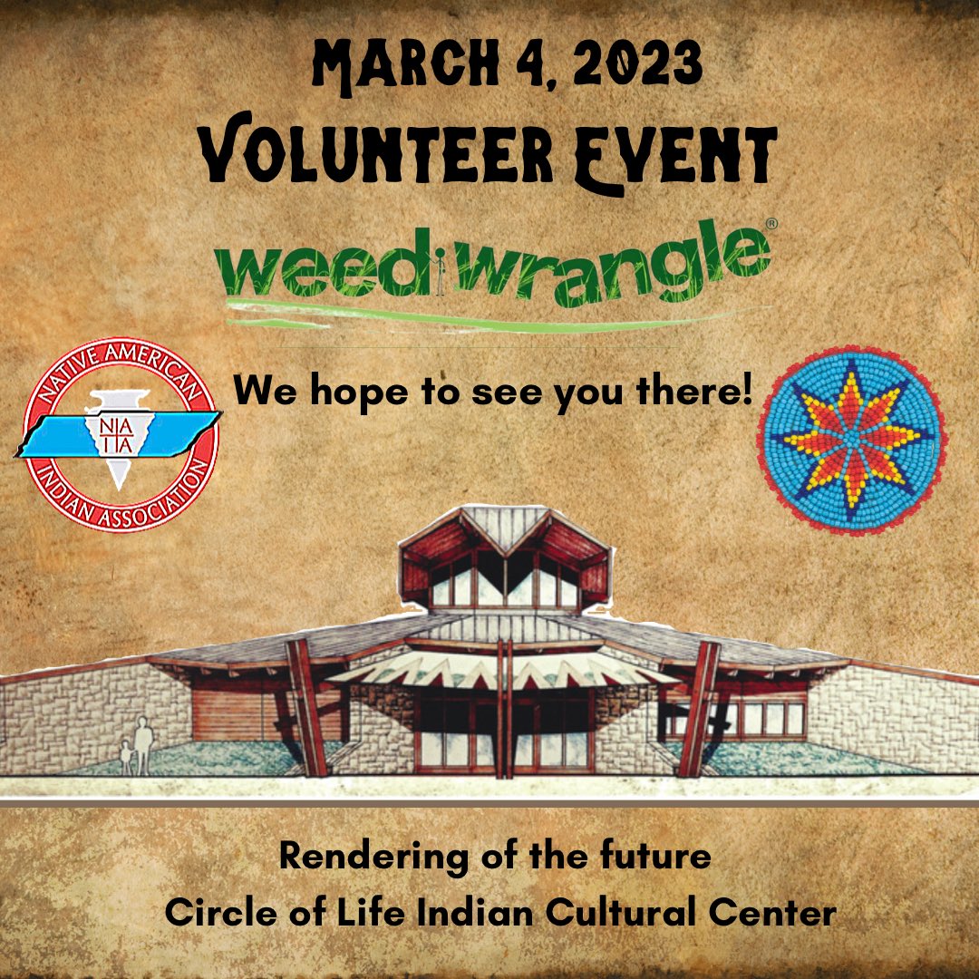 naiatn's tweet photo. We will be hosting a #weedwrangle at the home of the future Circle of Life Indian Cultural Center in Nashville March 4th. Please visit the link in our bio to sign up to volunteer with our partner @HONashville 
#naiatn #nativetn #invasiveplants https://t.co/Ed3aq4Y02T