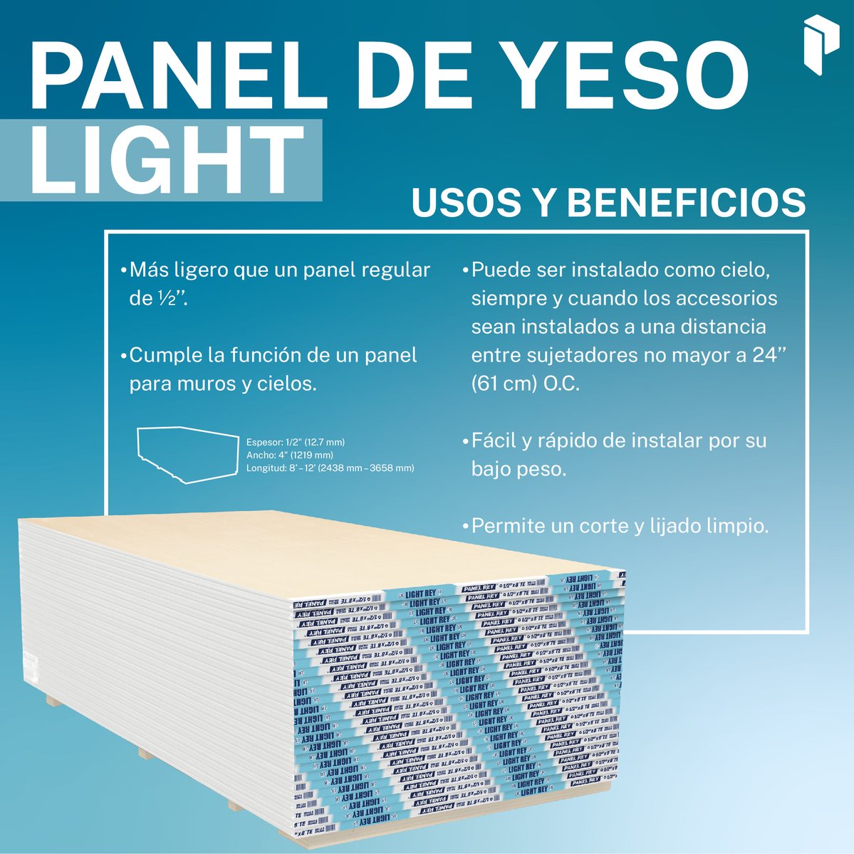 plaforama's tweet photo. Panel de Yeso #Light de @panelreyoficial  revisa sus usos u beneficios, encuéntralo en sucursales #Plaforama

Entra y localiza la sucursal más cercana a ti.
🖥▸ https://t.co/LUZZeCzcRe https://t.co/SVslTfYUFe