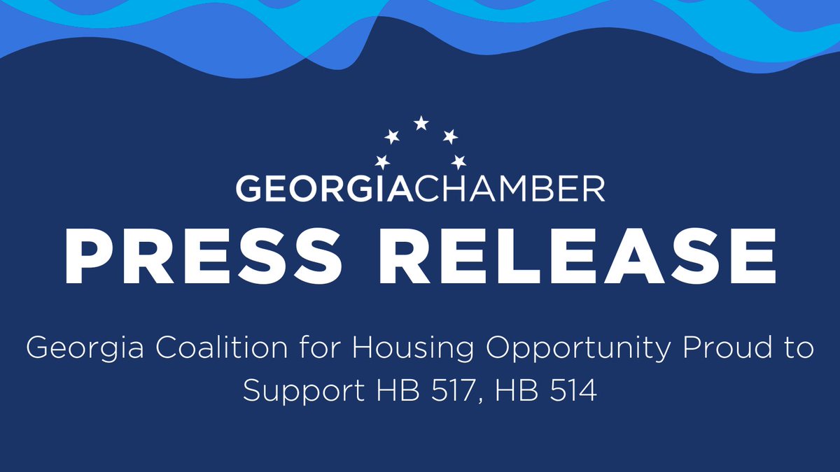 GAChamber's tweet photo. We’re committed to creating jobs and remaining our ranking as the Best State for Business. It starts with tackling the pressing issue of workforce housing. HB 514 and 517 will address this challenge as we work to advance quality, affordable housing opportunities across the state! https://t.co/YkjTbo7HTv