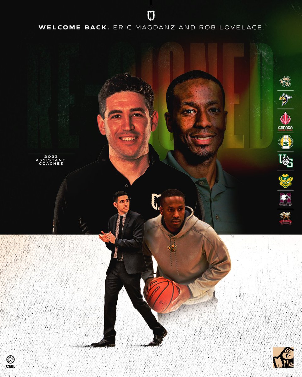 saskatoonmamba's tweet photo. BREAKING: Rob Lovelace and Eric Magdanz announced as assistant coaches for the 2023 season.⁣
⁣
Lovelace will transition from broadcast to coaching staff, and @CoachMagdanz returns for his 3rd @cebleague season. Welcome back!

🔗https://t.co/YQOPp3dVRI

#FearTheFang | #LetsBall https://t.co/Q3ehyUpOMn