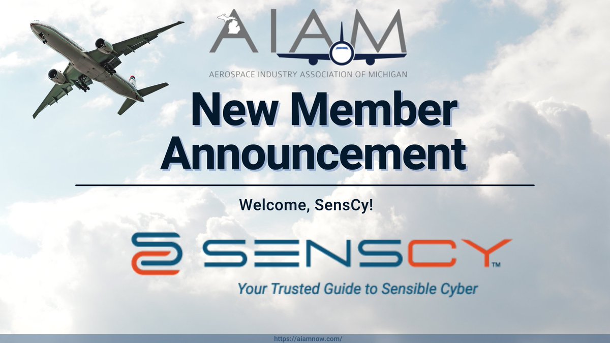 The Aerospace Industry Association of Michigan is excited to announce that it has added SensCy as a new member!

Click below to learn more!

aiamnow.com/2023/02/22/aia…