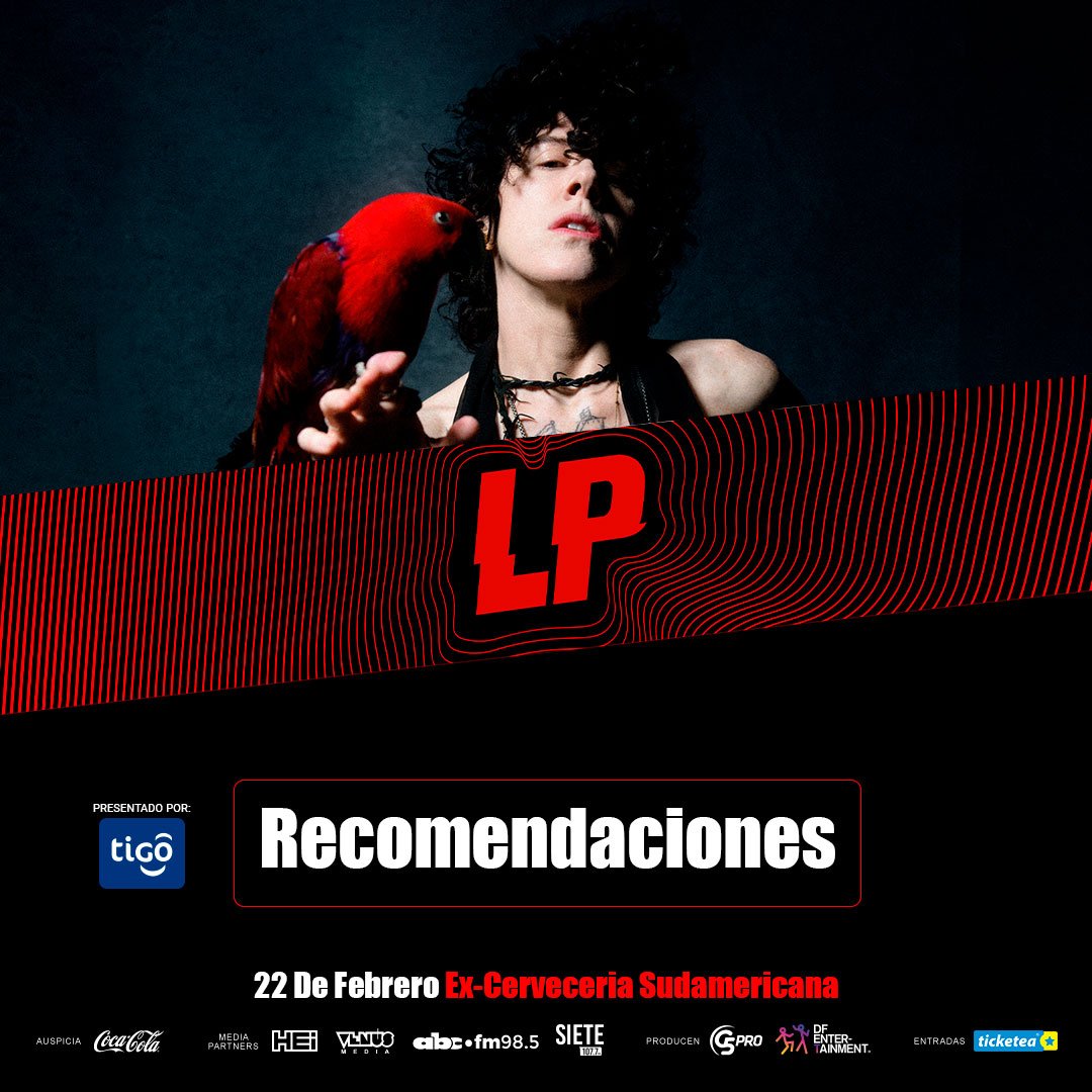 G5pro's tweet photo. ๐Recomendaciones a tener en cuanta para el Concierto de ๐LP en ๐ต๐พ
๐Banda Invitada @dalimusicapy ๐ถ
๐๏ธ22 de Febrero
๐ Ex Cervecerรญa Sudamericana
๐Beneficiate con el ๐๐ฒ๐๐ฐ๐๐ฒ๐ป๐๐ผ ๐ข๐ก๐๐๐ก๐ ๐ฑ๐ฒ๐น ๐ญ๐ฑ% ๐ฐ๐ผ๐ป ๐๐ข๐ ๐จ ๐๐จ๐ง๐๐ฒ
๐๏ธEntradas en @TicketeaPy
#LP2023Py https://t.co/HHoF5s91nV