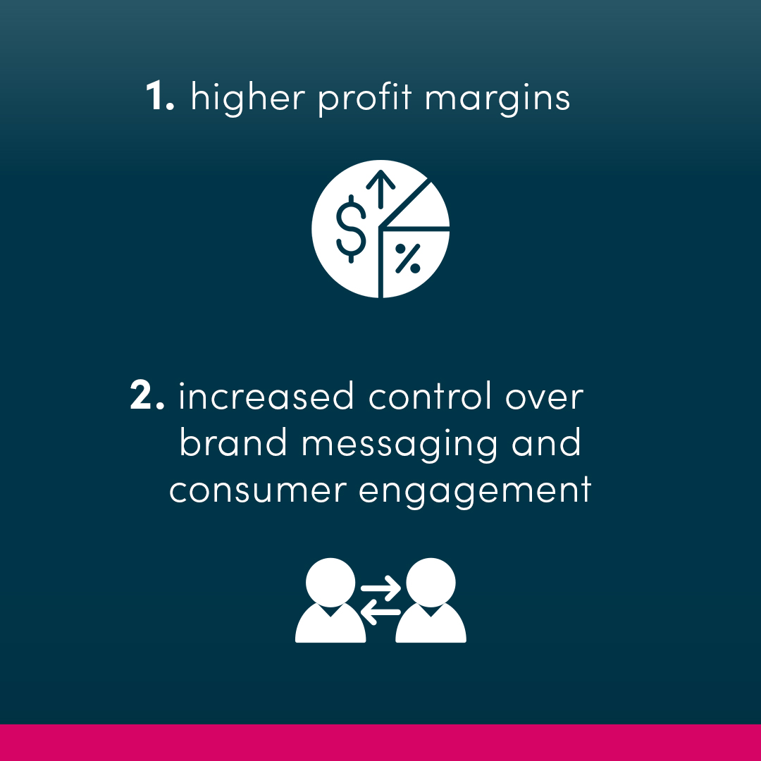 storeforce's tweet photo. Why should your retail business grow its DTC channels?

1) Control brand messaging and consumer engagement
2) More opportunities to innovate
3) Direct access to customers and their data
4) Gain higher margins
5) Stronger brand loyalty
6) Expanded market opportunities 
#Retail https://t.co/bDElYZmZ8W