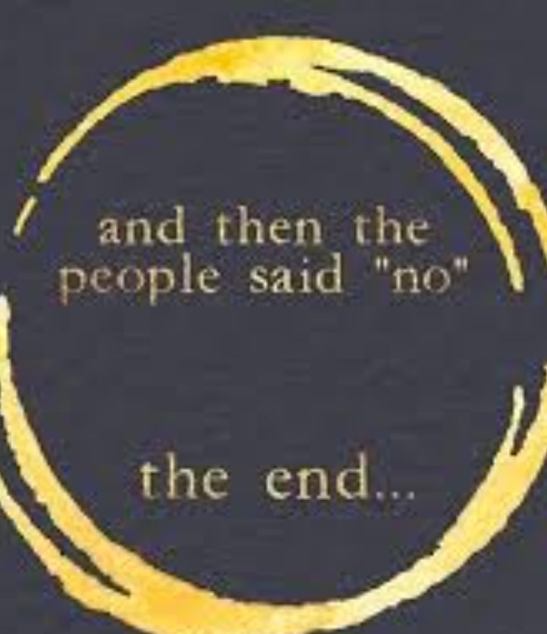 Mass non compliance is the only way out of this mess. Practice saying NO