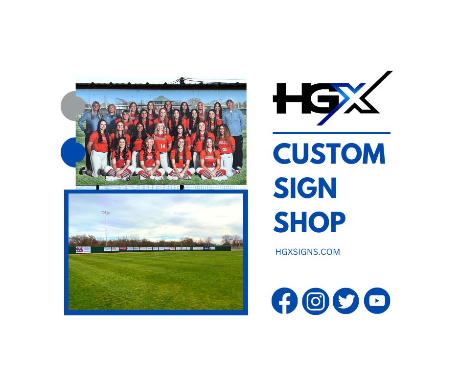 HgxSigns's tweet image. The Lady Aggies softball field is looking good with their new team sign and sponsor signs for the season🤩 #HunterGraphix #MurrayStateCollege #CustomSignShop