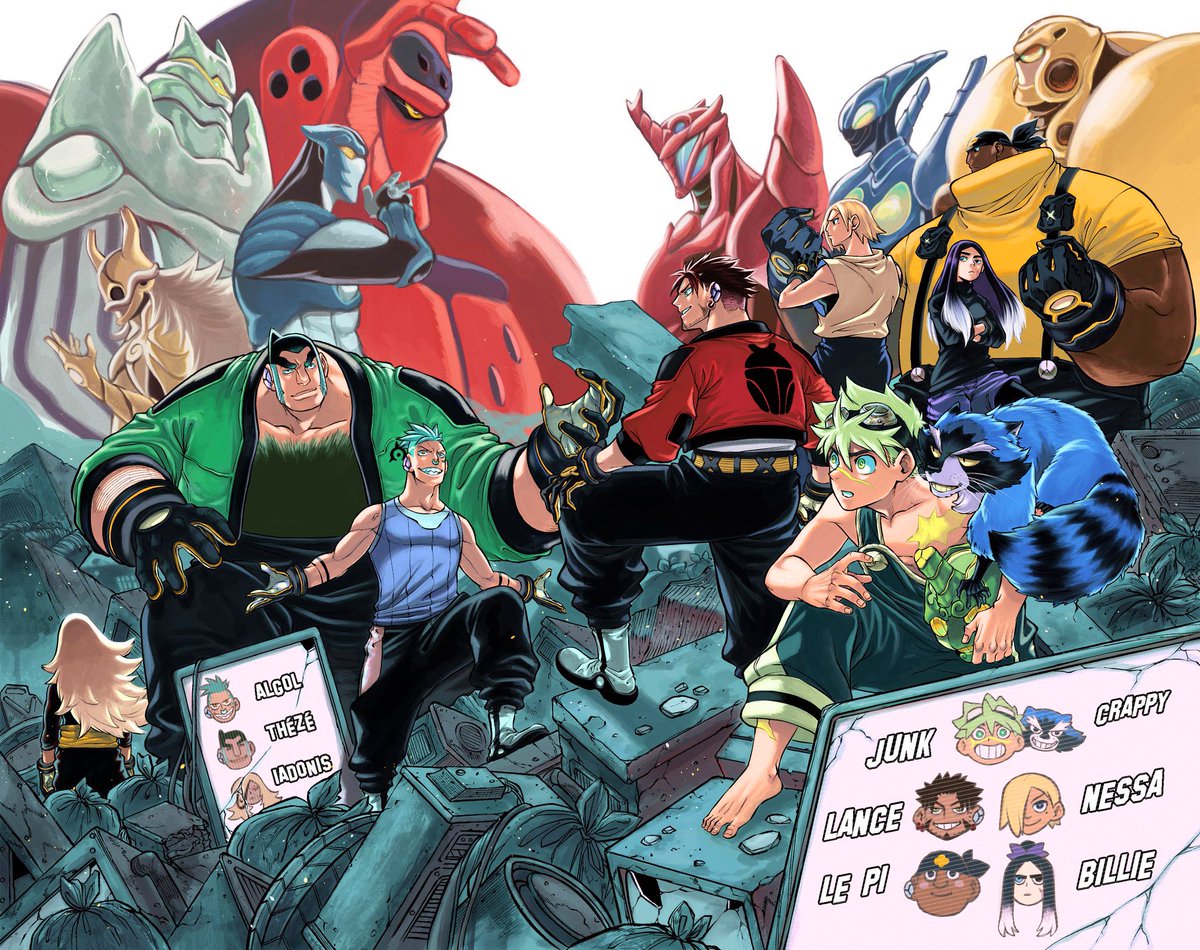 OakTribeBanchou's tweet photo. To all #OhSamaSentaiKingOhger fans/anticipators, might I recommend to you the Tokusatsu Exorcist shounen manga known as #RIPPER by @Jero_CJD? If you like post-apocalyptic stories wit cool designs, unique power systems and intriguing lore, THIS IS THE ONE FOR YOU🤝🏾💯 https://t.co/E84U8wNvPl