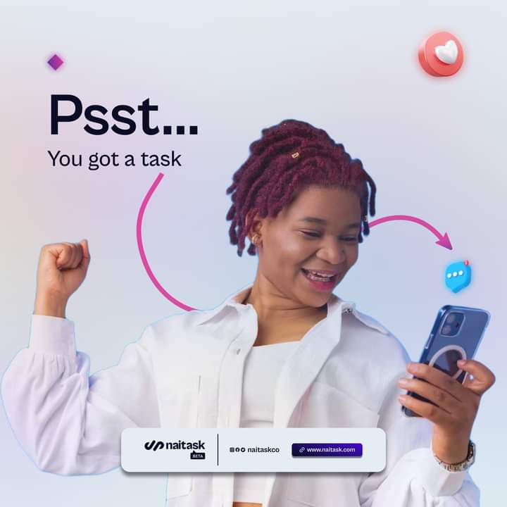 naitaskco's tweet photo. You do the task, you earn your pay🤑!
.
.
#naitaskco #wednesday #wednesdayvibes #wednesdaypost📷 #performtasks #performtaskandgetpaid #earnonline #earnonsocialmedia #letsgetyoustarted https://t.co/xSspEzjAtZ