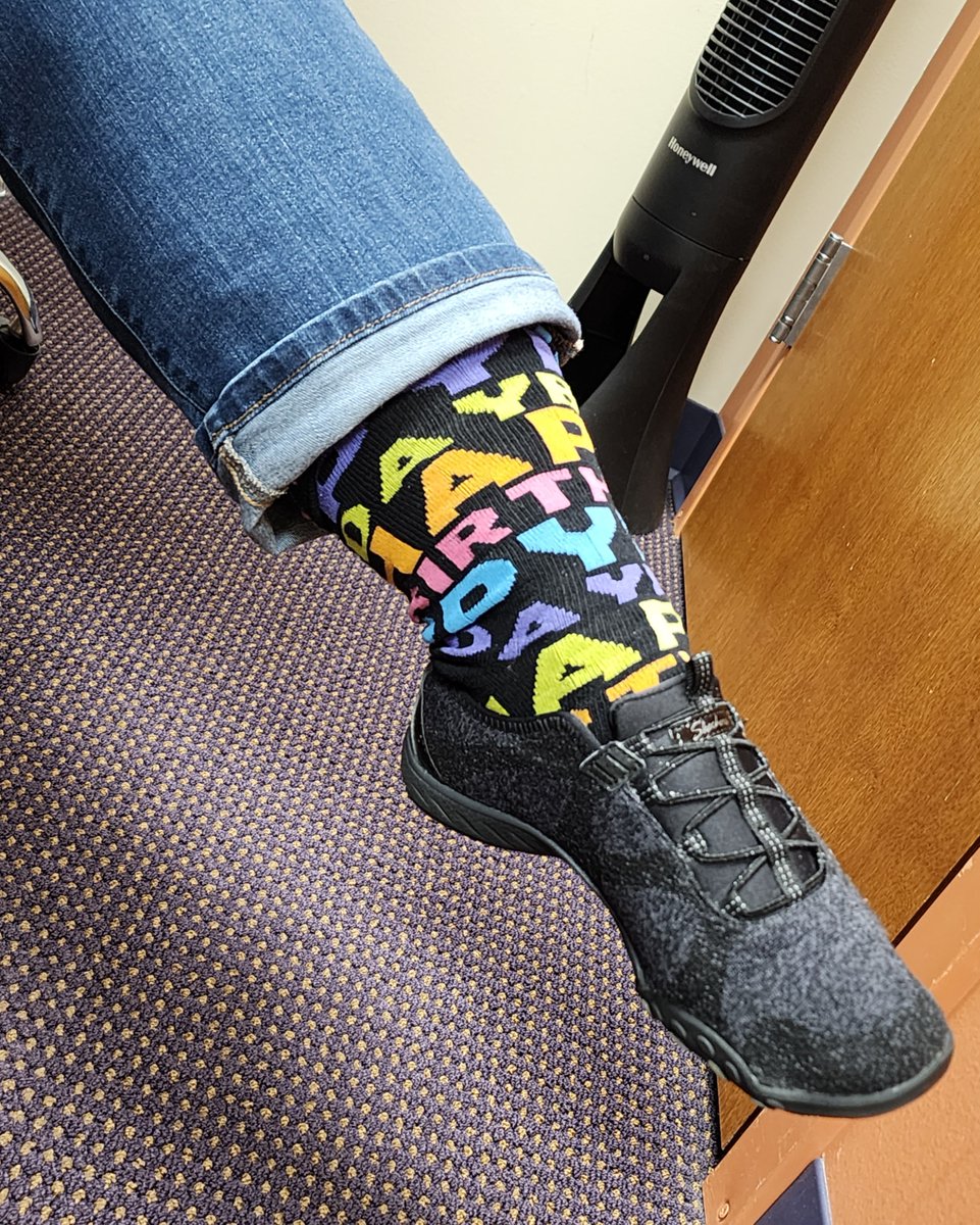 We'd like to wish a very Happy Birthday to Bobbi Jo, who decided to celebrate the occasion with some of the coolest socks ever! 🧦🥳