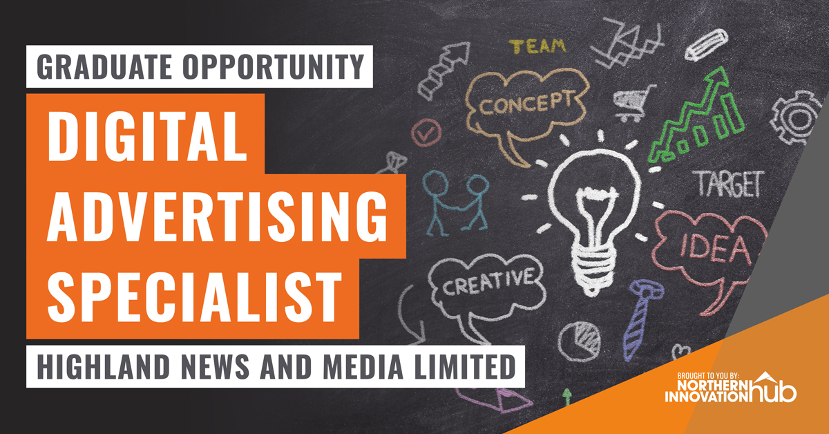 HIEScotland's tweet image. Have you qualified in IT or marketing in the last 4 years? Would you like to develop your skills in digital advertising? @HighNewsMedia is offering a 12 month post that could be perfect for you. Salary is £21,750. #techplacement Find out more ow.ly/JR2O50MVI44
