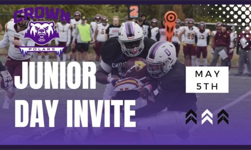 Kirubel Wolde (@woldekirubel) on Twitter photo Thanks <a href="/CrownCollegeFB/">Crown College Football</a> for the Junior day invite!! Excited to learn and check it out!
<a href="/CoachDiggins/">Michael Diggins</a> <a href="/CentCougsFB/">Centennial Cougar Football</a> <a href="/xplodest/">Brett Harper🇺🇸MA, BS, USAW</a> @MidwestFootbal1 <a href="/NWahlScouting/">Nate Wahl</a> <a href="/PrepRedzoneMN/">Prep Redzone Minnesota</a> Thanks <a href="/CrownCollegeFB/">Crown College Football</a> for the Junior day invite!! Excited to learn and check it out!
<a href="/CoachDiggins/">Michael Diggins</a> <a href="/CentCougsFB/">Centennial Cougar Football</a> <a href="/xplodest/">Brett Harper🇺🇸MA, BS, USAW</a> @MidwestFootbal1 <a href="/NWahlScouting/">Nate Wahl</a> <a href="/PrepRedzoneMN/">Prep Redzone Minnesota</a>