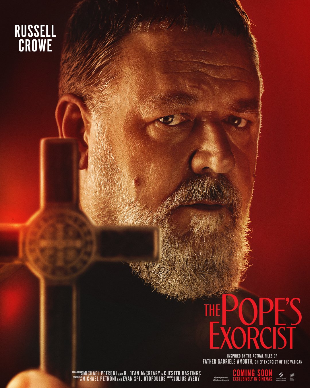 Russell Crowe Fans on X: "@RussellCrowe as father Gabriele Amorth in the  official #ThePopesExorcist movie poster. https://t.co/48oA6ZJ29h" / X