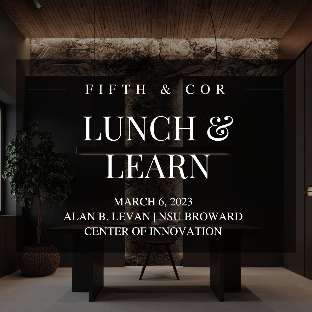 Join us at @SFLinnovation for a day packed full of opportunities! Don’t miss the Lunch & Learn as our CEP & Founder @robin_dimond and others share their expertise. 

#NSU #marketingevents #southfloridaevents