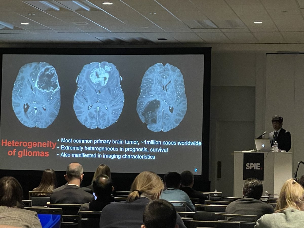 abdalla a. bani (@aabani) on Twitter photo .<a href="/Satrajit_C/">Satrajit Chakrabarty</a> on his second talk at #SPIEMedicalImaging proposes a deep learning-based method to non-invasively and preoperatively determine IDH status of high- and low-grade gliomas by leveraging their phenotypical characteristics from volumetric MRI scans. <a href="/MIRimaging/">WashUMedMIR</a> .<a href="/Satrajit_C/">Satrajit Chakrabarty</a> on his second talk at #SPIEMedicalImaging proposes a deep learning-based method to non-invasively and preoperatively determine IDH status of high- and low-grade gliomas by leveraging their phenotypical characteristics from volumetric MRI scans. <a href="/MIRimaging/">WashUMedMIR</a>