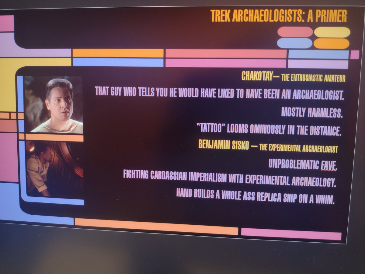 Going to a PowerPoint party at the weekend so had to do the #StarTrek archaeologly presentation I've been threatening to make for years