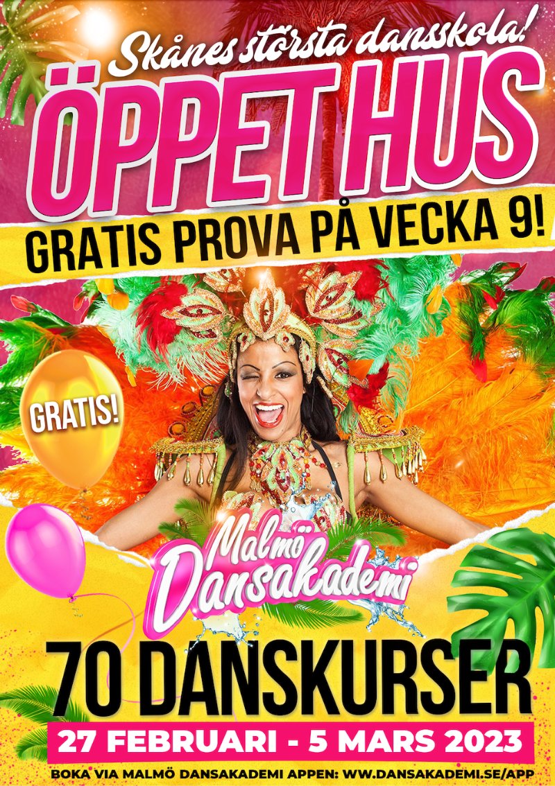 Dansakademin's tweet photo. Gratis prova på 70 danskurser | Öppet hus på Malmö Dansakademi!  😍 Skånes största dansskola: Malmö Dansakademi välkomnar allmänheten att prova på alla våra kurser, GRATIS, hela första veckan! 🙏 - https://t.co/bimZ5xQTnp https://t.co/MOsC1r0982