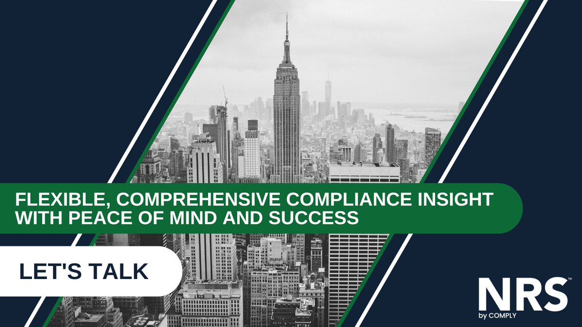 NRS is the training platform for compliance people. Bringing together industry leading insight and real time education—because you never stop learning. Learn more about our solutions today. okt.to/3KjBfA

#compliancesolutions #regulatorycompliance