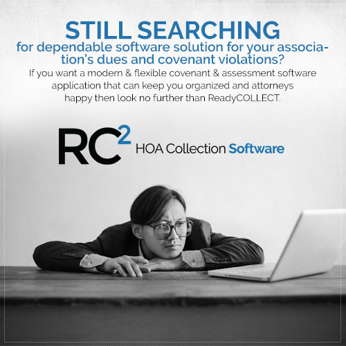 Still searching for dependable software solution for your association’s dues and covenant violations? Look no further than <a href="/ReadyCOLLECT/">ReadyCOLLECT</a> HOA Collection Software bit.ly/38TEq8F