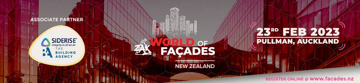 We are excited to be represented at @zakwof #NewZealand in #Auckland today by our #DistributionPartners 'building agency'. We can't hear about the exciting developments happening in this region in the #facades sector. Learn more: bit.ly/3HgfZG0