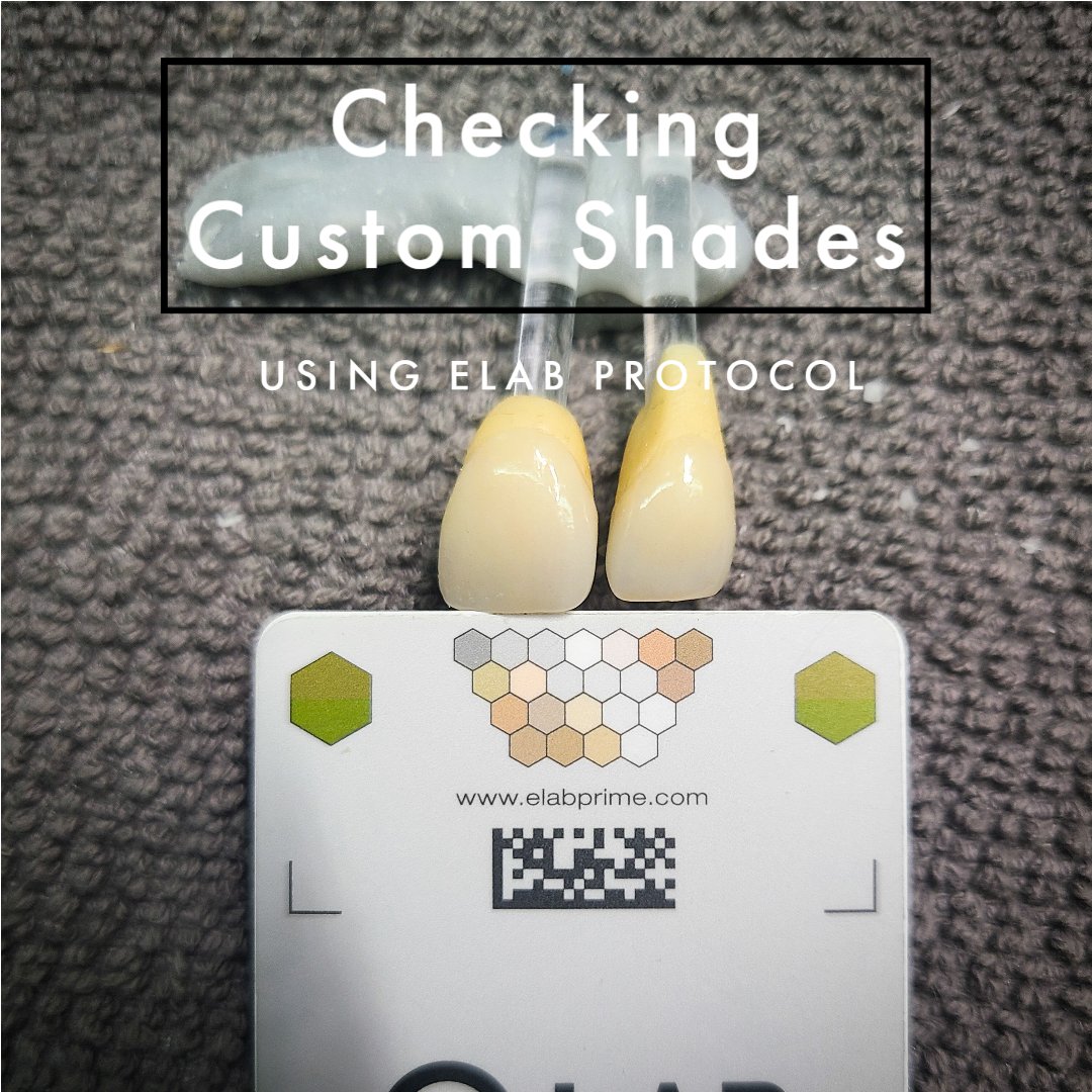 AdamRut9260's tweet photo. Checking custom shades using the ELab Protocol. This has saved us a lot of time and stress
#customshade #cosmeticdentistry #ceramist https://t.co/4M19QfwkjQ