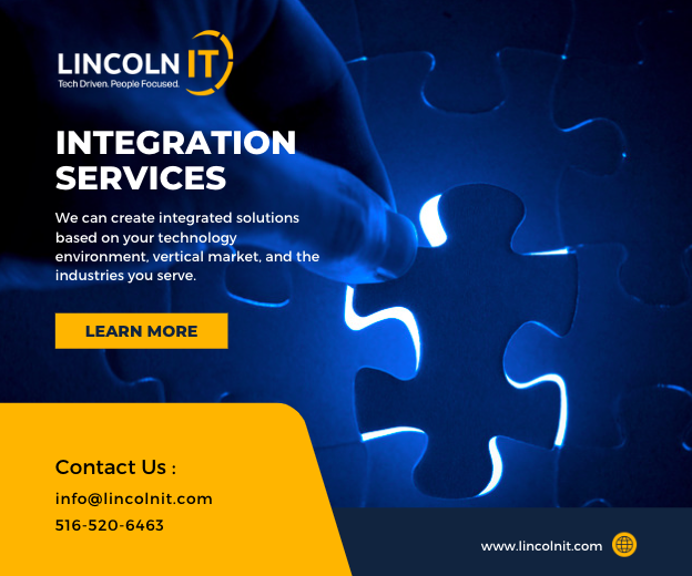 Lincoln_CompSvs's tweet image. Is your business in need of customized, cohesive integration solutions? Consider LincolnIT! We can create integrated solutions based on your technology environment, vertical market, and the industries you serve. #integrations #integrationservices #msp #lincolnit