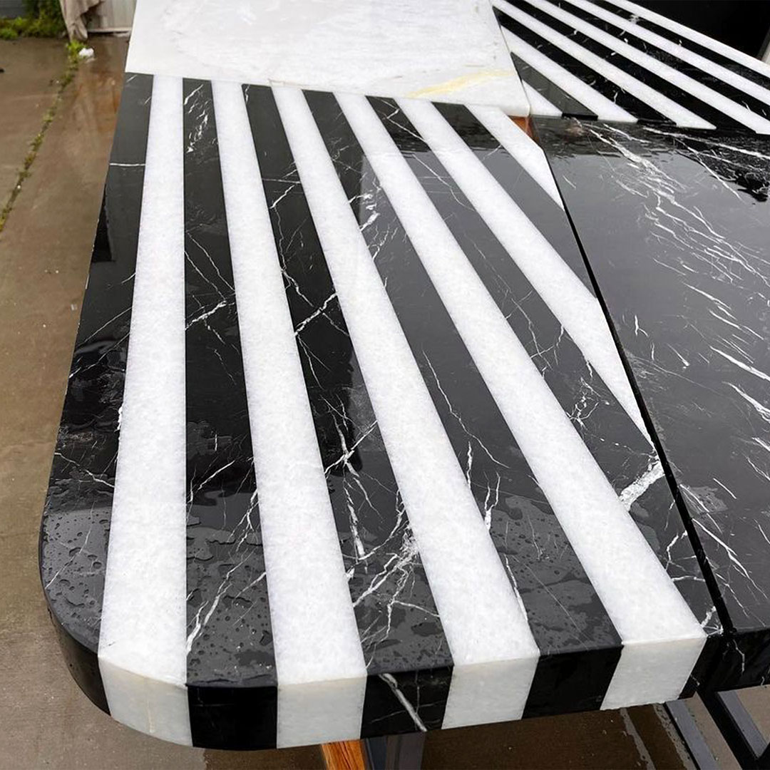 parkindustries's tweet photo. 🔲⬛ Unique 15' x 5' table by Park customer AH Counter Tops #StoneWorkWednesday https://t.co/IhBD9THuXW