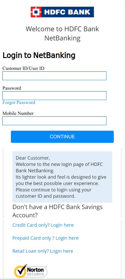 JCyberSec_'s tweet photo. Indian HDFC Bank SMS #Phishing 🇮🇳🏦📱
1⃣🌐hxxps://rb.gy/bxdpoz
2⃣🌐hxxp://phpstack-946876-3295705.cloudwaysapps.com/
#KITIntel🔍 Kit also harvests OTP numbers after capturing the users mobile number 🔢 https://t.co/h4oRZ9WSUK