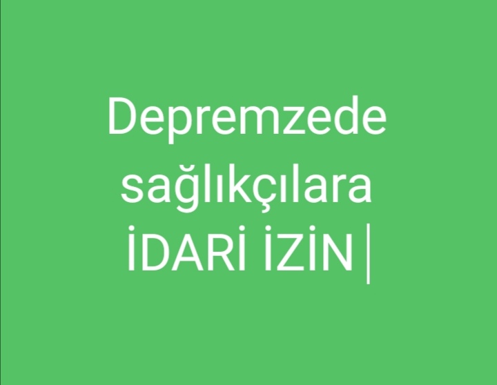rdm_glts's tweet photo. SAĞLIKÇI DA DEPREMZEDE https://t.co/PVHxfA3VEY
