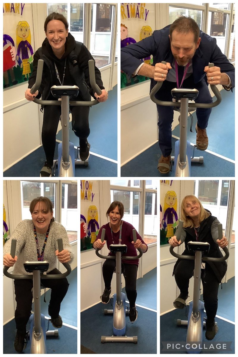 AshtonPrimary's tweet photo. I'm not sure the Y6 children got a look in with this lot around... 🤣🚲🐕‍🦺 #sponsoredcycle #charitymonth @GuideDogsNW https://t.co/mnftyiFYZB
