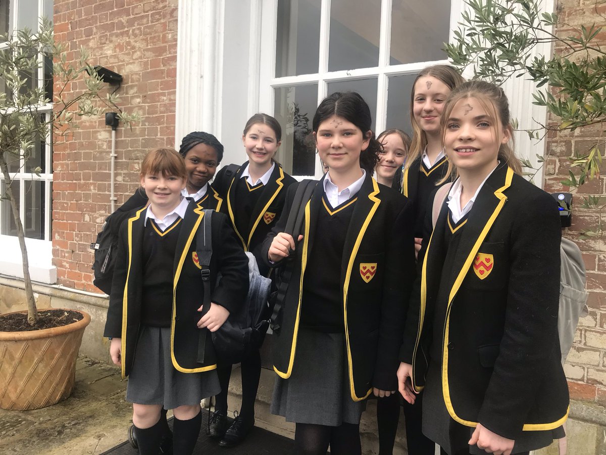 The 1st form looking fresh after receiving ashes and heading to classes this morning!