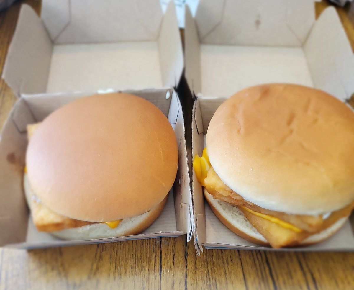 StoicEskimo's tweet photo. Started Fish Sandwich season off right with one double and one single of th OG'S. They were supposed to be two doubles but oh well!!! I hope I've made @johnnykielbasa and @MarkArum proud!!! https://t.co/WVTmvZmyRR