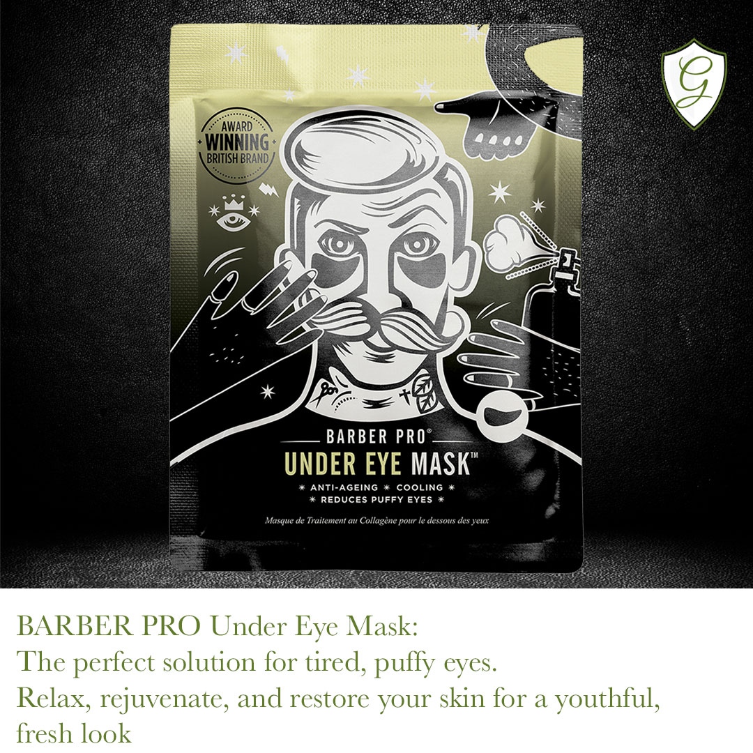 TMG_OnlineStore's tweet photo. Indulge in ultimate pampering with BARBER PRO Under Eye Mask. Clean, soothe &amp; rejuvenate the delicate eye area, reducing puffiness, dark circles &amp; fine lines. Safe &amp; effective. Try it now! 

#BARBERPRO #UnderEyeMask #TheModernGentleman

https://t.co/sl4843s1nd https://t.co/GP2EM4YYYy