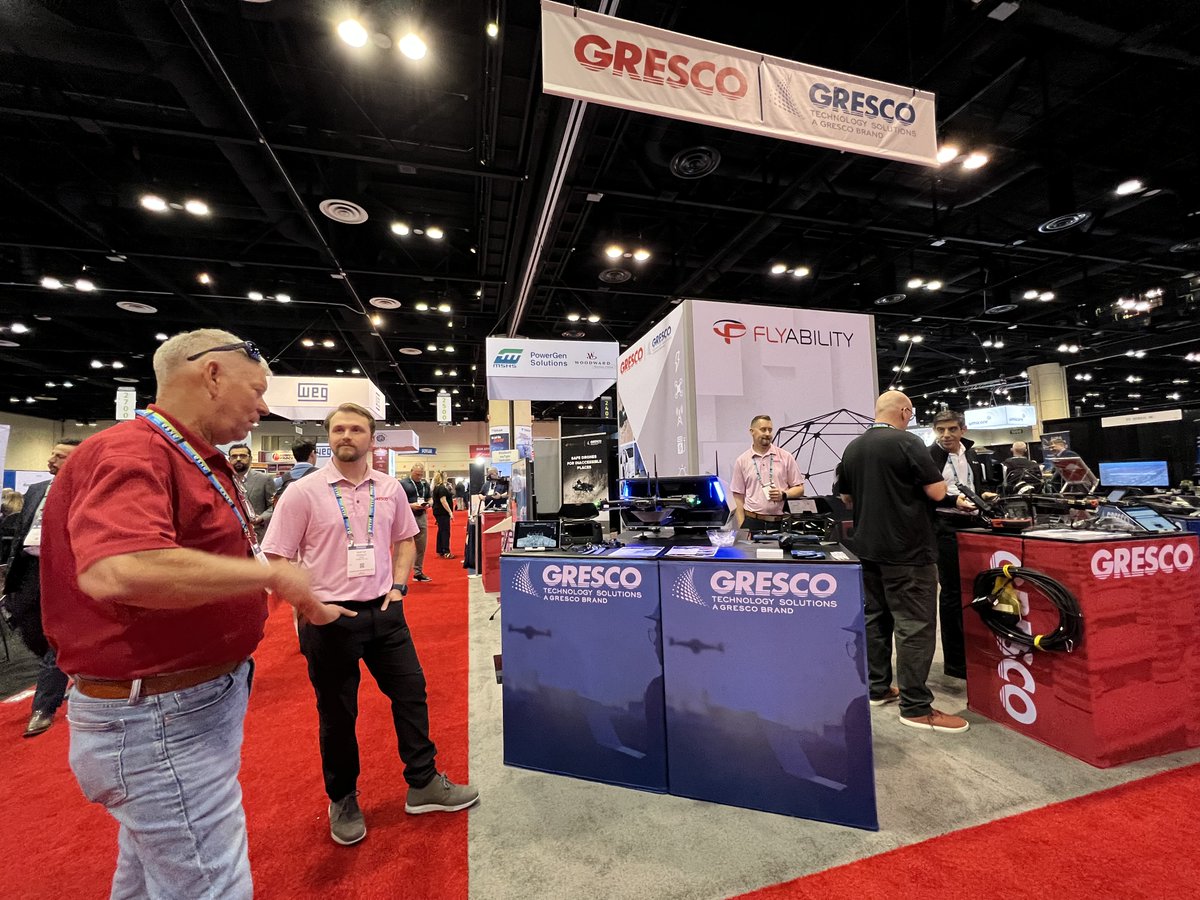 GrescoUas's tweet photo. Day two at PowerGen 2023. We're showcasing unmanned systems for inspections, pre/post-construction, surveying, & remote solutions.
#PowerGen #Skydio #SkydioDock #Gresco #drones #unmannedsystems #utilitydrone #assetinspections https://t.co/irmkHxm1oA