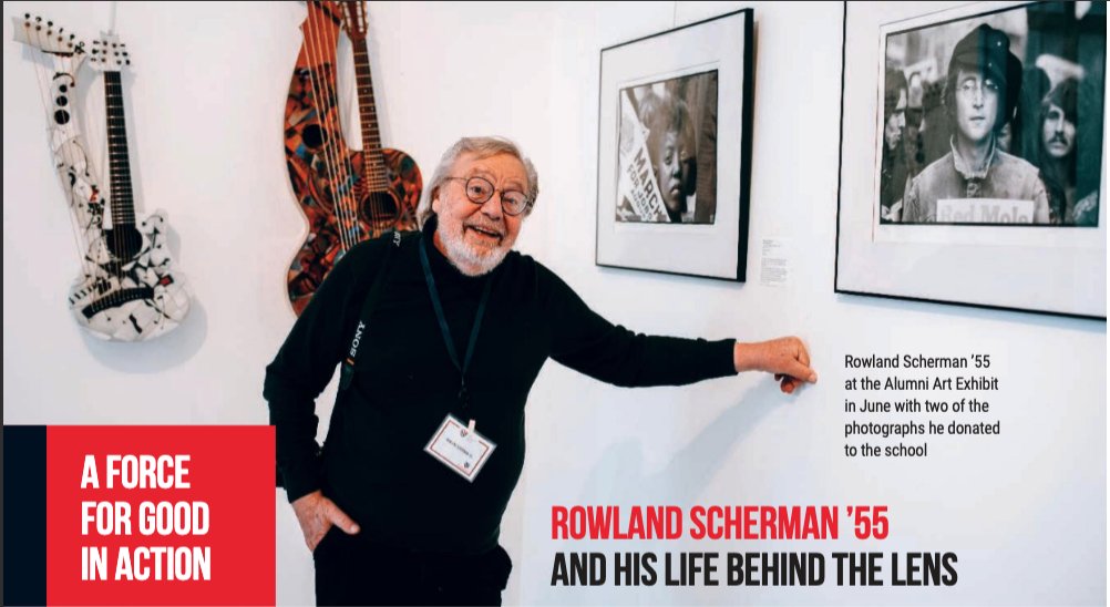 A Force For Good In Action: Rowland Scherman '55 And His Life Behind The Lens #gunnalumni issuu.com/thegunnery/doc…