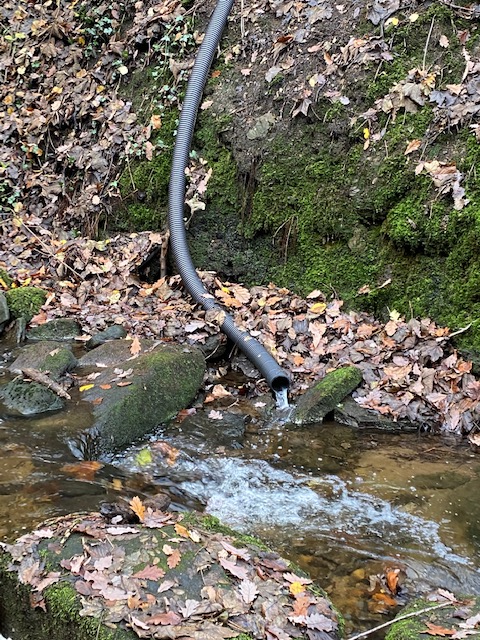 I reported these "off the grid" discharges to the EA back in November 22. I have heard nothing since, they are all on a stream in that is a tributary of the River Calder. They might all be rainwater, they might not.