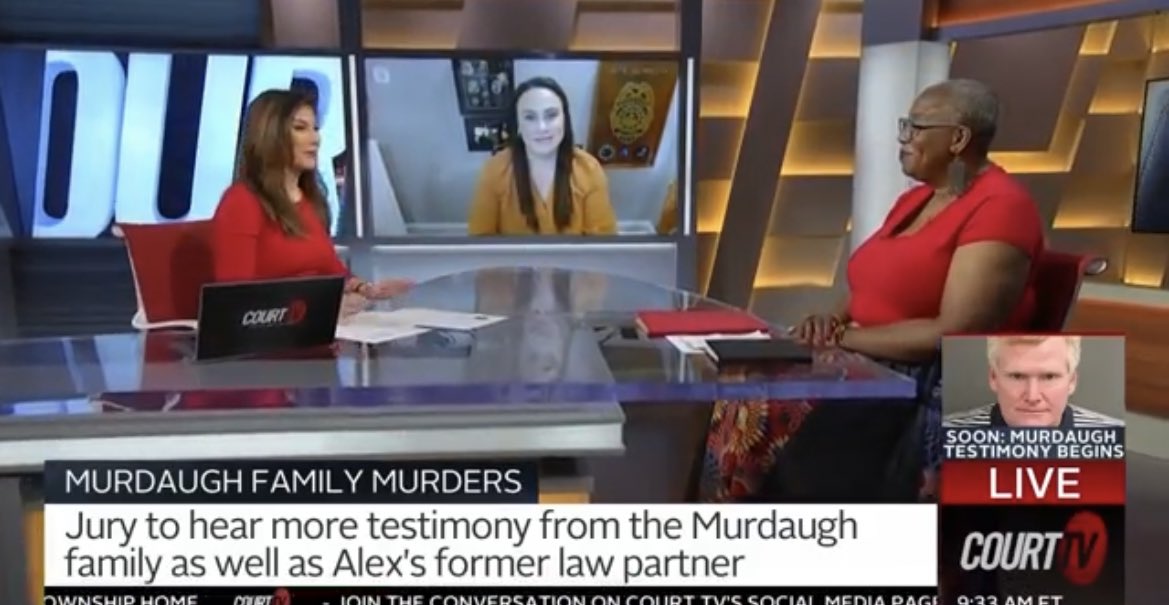 imadriienne's tweet photo. back with the lovely @JulieCourtTV today on @CourtTV catching up on #AlexMurdaughTrial @CourtTV 😀😀
someone asked me yesterday, but YES im in the UK & watching @CourtTV on my lunch. i have to! i can’t miss this!😂💯‼️🙌🏼
im a true #Courty ‼️‼️😂 https://t.co/U3CSNJDFeV