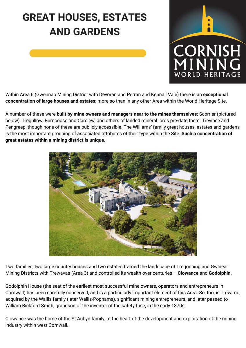 CornishMining's tweet image. 🔎Great houses, estates and gardens are today’s Attribute for our #FebruaryFocus.
#cornishmining #cornishheritage #ourminingworld