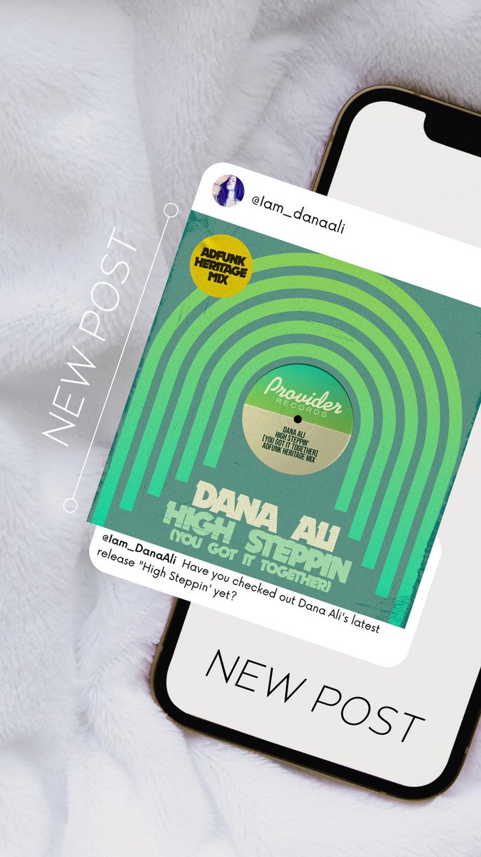 Band_DanaAli's tweet photo. Have you checked out my latest release "High Steppin'" yet? PLEASE SAVE. LIKE. AND SHARE. Listen => https://t.co/Clxjhxj8HQ #danaali #highsteppin' #barrywhite #soul #AdFunk https://t.co/JyQLSX2DVJ