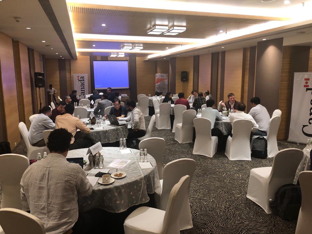DeborahRH_'s tweet photo. Second day in #Gujarat: info session and discussions with researchers &amp;  professors from @GPRD_GUVNL at @iitgn + B2B meetings w/ industry members! Thank you @icbc_org @joachimrocha @jeenageorge9 for having us! Can you tell the delegation was happy to be in #Ahmedabad today? ⚡️🔋 https://t.co/kUCiI8487r